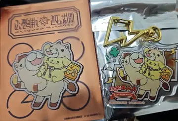 우마곤 폼폼푸딩 아크릴 키링 아크릴 카드 골드 컬러의 갓슈