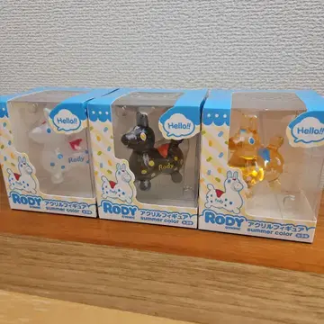 Rody 아크릴 피규어 썸머 컬러 3개 세트