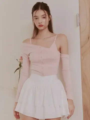 Not your rose Yui 가디건 세트 핑크