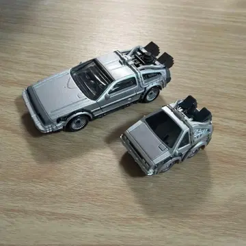 [레어] 단종 USJ 한정판 쵸로Q 캐릭터 휠 데로리안 2대 세트