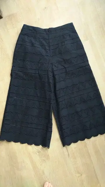 두클라쎄 스캘럽 레이스 앵글 와이드 블랙 15호