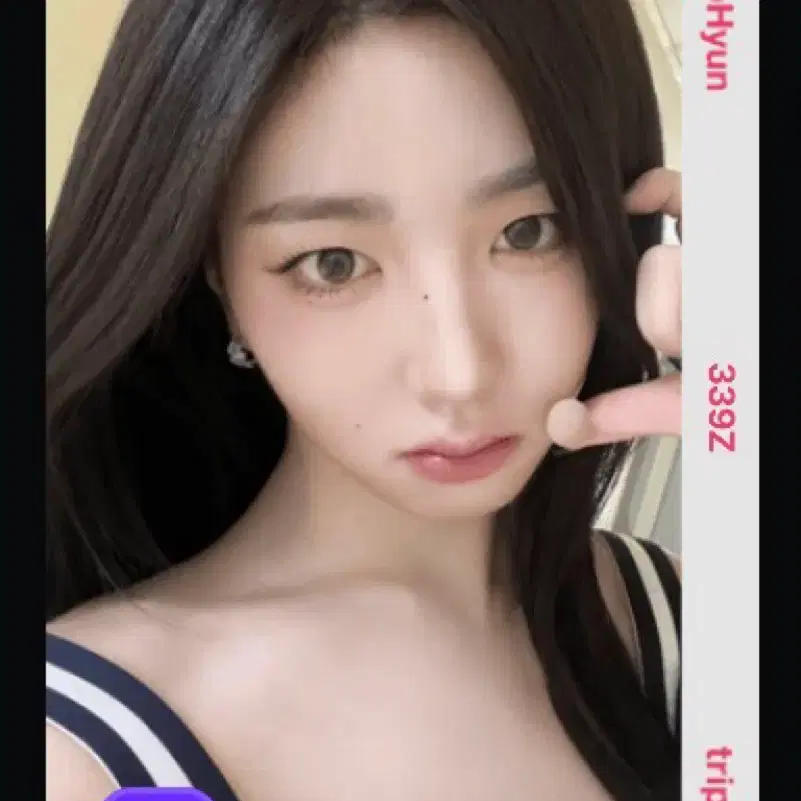 Triples Sohyun genuine sign polaroid sign polaroid fansign