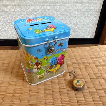 시즈쿠짱 저금통 캔 열쇠 포함 헤이세이 레트로