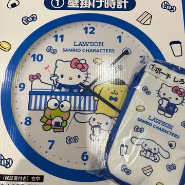 로손 산리오 복권 시계와 파우치