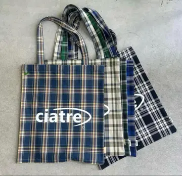 ciatre 토트백 미사용 새상품 블랙 체크