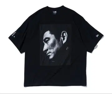 반팔 오버사이즈 코튼 T셔츠 타카쿠라 켄 x 에이 라쿠야 블랙