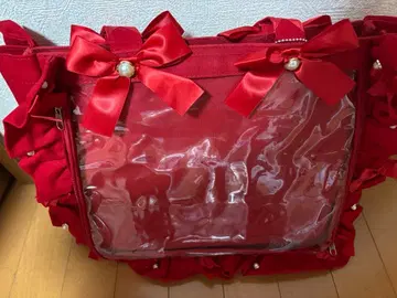 이타백 양산형 토트백 A4 덕질 레드