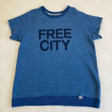 FREE CITY 반팔 맨투맨 할리우드 런치 마켓 새상품급