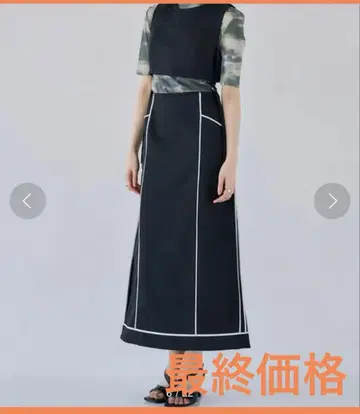 새상품 UNITED TOKYO 컷 라인 원피스 3way