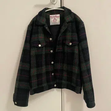 Harris Tweed 체크 무늬 테일러드 자켓