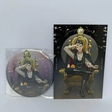 단간론파 다나카 간다무 오요 옥좌 100mm 캔뱃지 특전 엽서