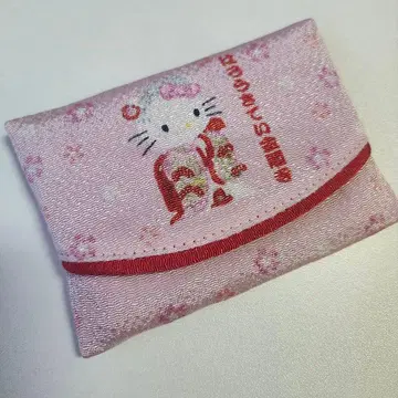 레어 새상품 산리오 헬로키티 가부키 금각사 포켓 티슈 케이스
