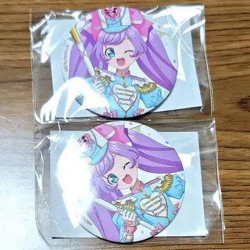 마루쿠지 아이돌타임 프리파라 라라 캔뱃지 2개 세트