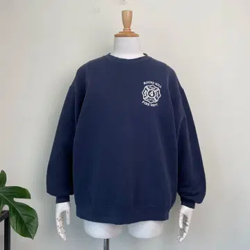 90s 00s FIRE DEPT 양면 프린트 맨투맨 빈티지 구제 의류