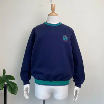 90s USA제 Firestone 원포인트 자수 리브라인 맨투맨