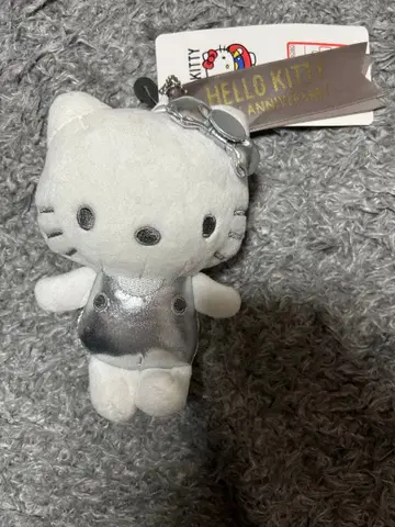 헬로키티 50주년 실버 마스코트 봉제 인형 아베일