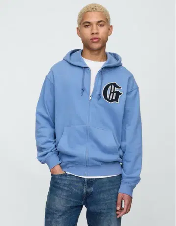 [ 완판템 ] GAP 빈티지 소프트 GAP 로고 집업 후드티 xs