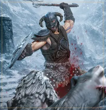 1/10 미도색 미조립 피규어 레진 키트 스카이림