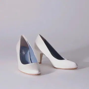 BENIR 새틴 클로즈 토 / WH