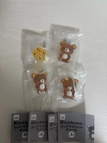 리락쿠마 클리어 마스코트 참 메지루시 액세서리