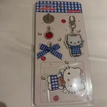 헬로키티 다니엘 애플 카페 스트랩 세트 한국 한정판
