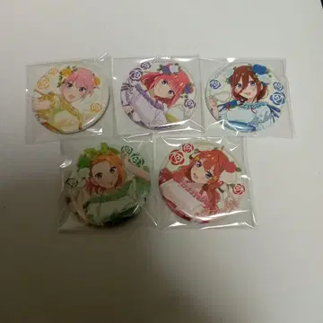 5등분의 신부 티 파티 캔뱃지 나카노 이치카 니노 미쿠 네잎 이츠키