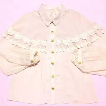 LIZ LISA 케이프 블라우스 핑크 리즈리사