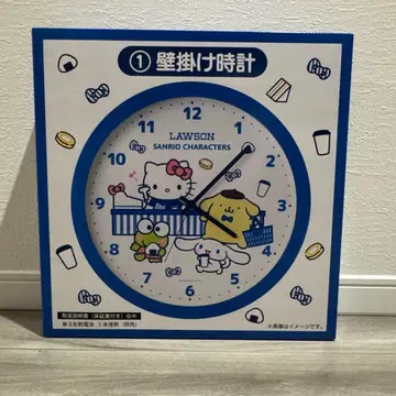 로손 산리오 캐릭터즈 당첨 복권 1 벽걸이 시계