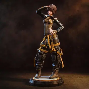 1/8 미도장 미조립 피규어 레진 키트 스텔라 브레이드 릴리