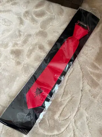 DAMIJAW 목걸이형 빨간색 넥타이 라이브 굿즈