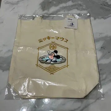 대에도 온천 이야기 디즈니 토트백 미키 화이트
