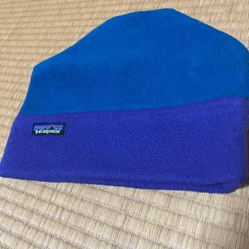 patagonia 플리스 니트 모자 파랑 보라색