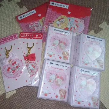 헬로키티 제일복권 스티커 세트 참 파일 세트