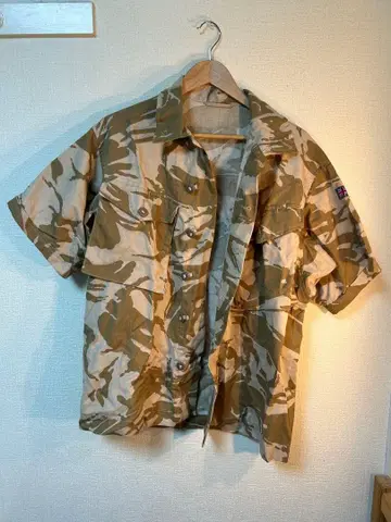 wiper 데드스탁 영국군 데저트 DPM 카모 반팔 셔츠 밀리터리