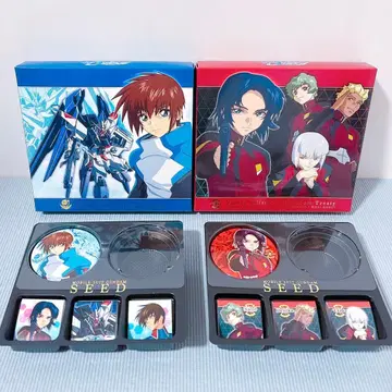 건담 SEED 캔뱃지 & 쇼콜라 BOX 키라 아스란 2종 세트