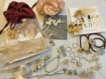 저렴한 가격 액세서리 묶음 판매 귀찌 헤어 스타일링 스크런치 반지