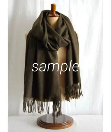 단종 색상! 존스톤즈 캐시미어 대형 스톨 카키 다크 올리브