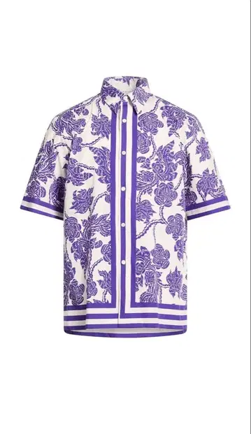 DRIES VAN NOTEN 올 패턴 반팔 셔츠 드리스반노튼