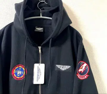 탑건 매버릭 탑건 지퍼 후드티 사가 자수 LL