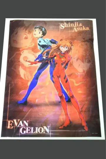 에반게리온 서 가이낙스 A3 미니 클리어 포스터 이카리 신지 아스카