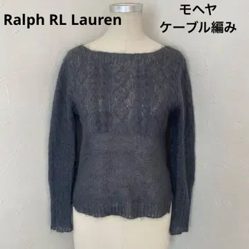 새상품급 Ralph RL Lauren 모헤어 케이블 니트 M