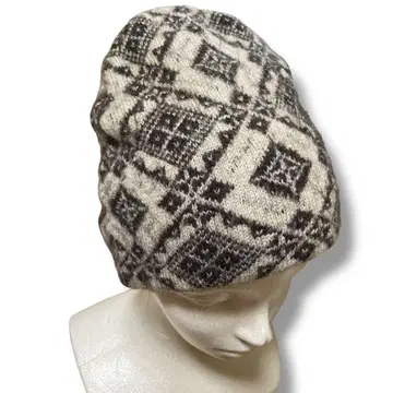 드리스 반 노튼 올 패턴 울 니트 모자 비니 벨기에 제