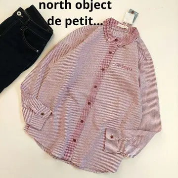 새상품 north object de petit - 스트라이프 체크 면