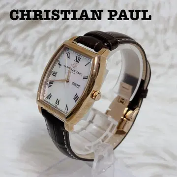 크리스찬 폴 통 모양 여성용 손목시계 오페라 가죽 벨트