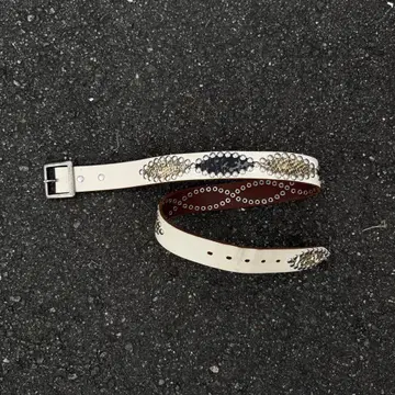 빈티지 레더 스터드 벨트 y2k HTC afb