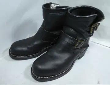 Chippewa 치페와 숏 엔지니어 부츠 블랙 7D