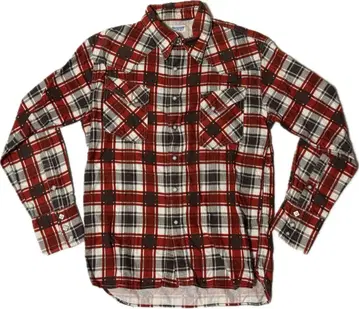 N989 FLAD HEAD 플랫 헤드 프린트 체크 플란넬 셔츠 40