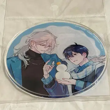 chara 라벨전 이중 나선형 아크릴 코스터