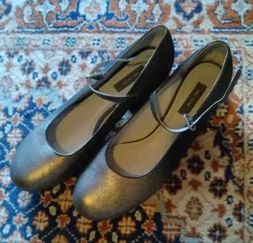 마크제이콥스 펌프스 블랙 (스웨이드 조 골드 그라데이션)