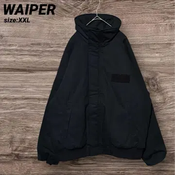 WAIPER 지퍼 보드 자켓 블랙 XXL